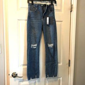 "Just Black" brand cropped distressed women's jeans size 25 - NWT